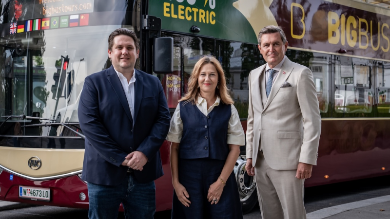 Big Bus erweitert E-Flotte in Wien