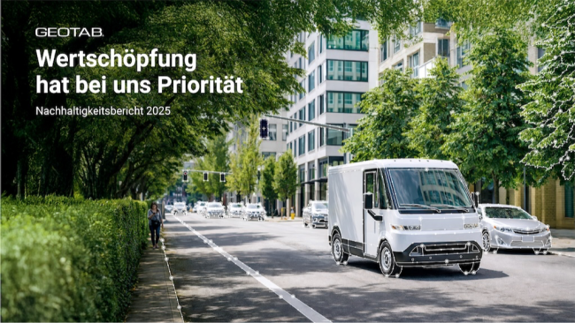 Geotab bringt erneut Nachhaltigkeits-Report heraus