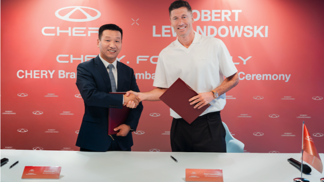   Lewandowski globaler Markenbotschafter von Chery
