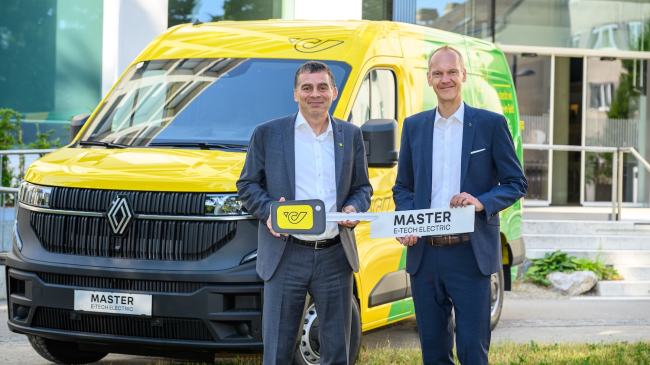 Renault liefert elektrische Master an die Post