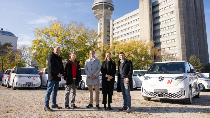 ID. Buzz-Flotte für Außendienst von A1