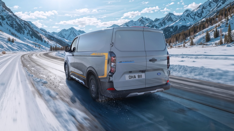 Ford E-Transit Custom ab 2026 auch mit Allrad