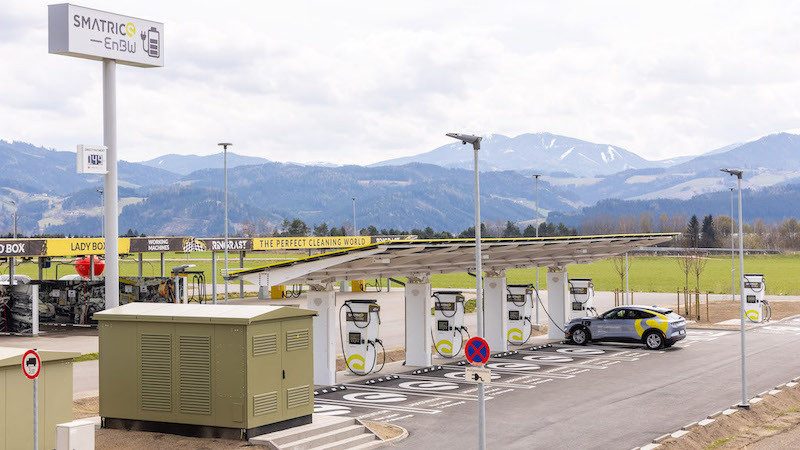 Ladepark mit flexibler Preisauszeichnung in Spielberg