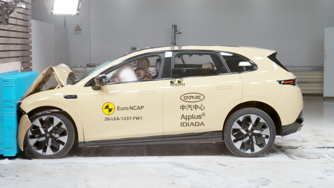 Drei chinesische E-Autos mit fünf Sternen beim Euro NCAP
