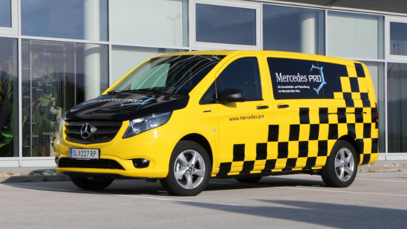 Mercedes eVito Tourer lang im Test