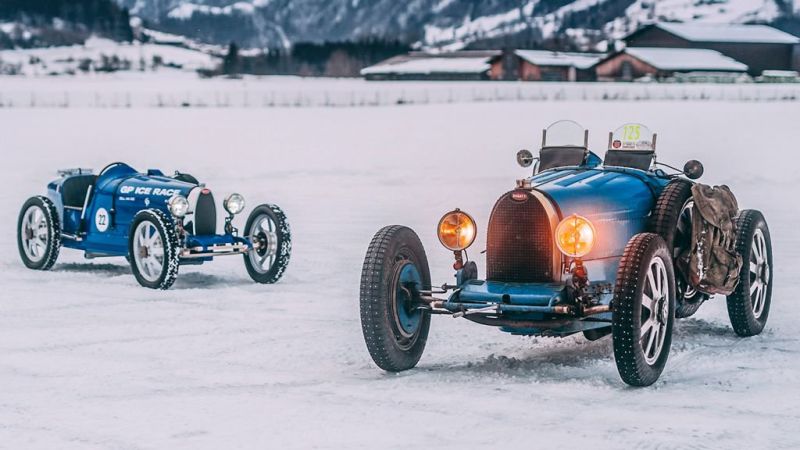 Bugattis Baby wagt sich aufs Eis