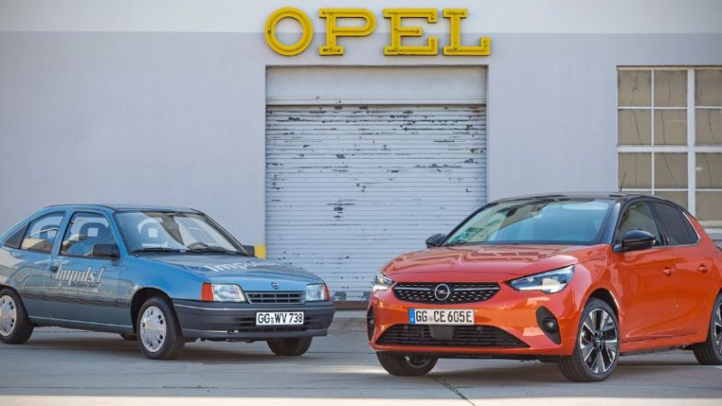Opel E-Fahrzeuge: Alt trifft neu