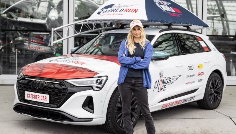 Audi Q8 e-tron als "Catcher Car"