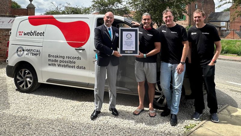 Webfleet stellt neuen E-Transporter-Reichweitenrekord auf