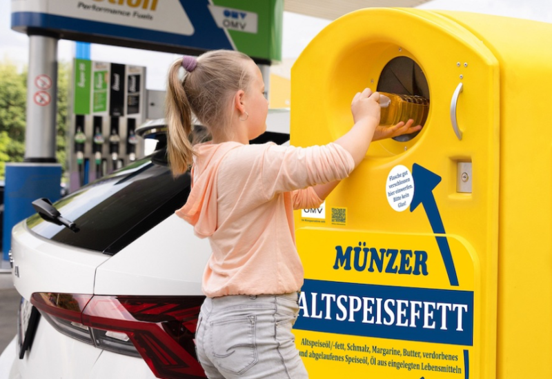  Altspeisefettabgabe jetzt bei OMV-Tankstellen in Wien möglich