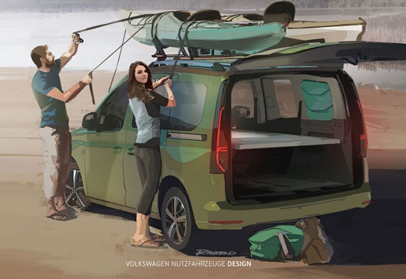  Erster Ausblick auf den neuen VW Caddy Beach