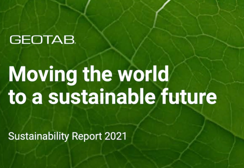  Geotab veröffentlicht ersten Nachhaltigkeitsbericht 