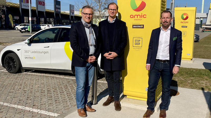 Neue Ultraschnellladepunkte bei Stop Shop