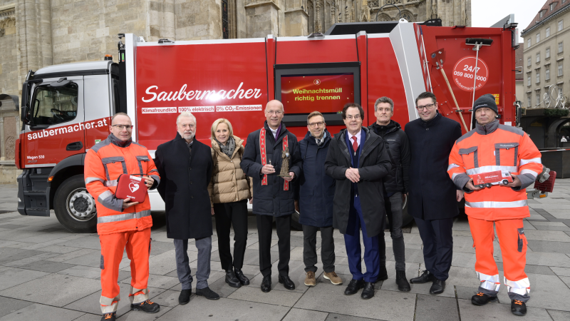  Erster Elektro-Müll-Lkw in Wien im Einsatz