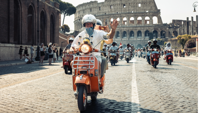  Fulminantes Vespa-Fest in Rom