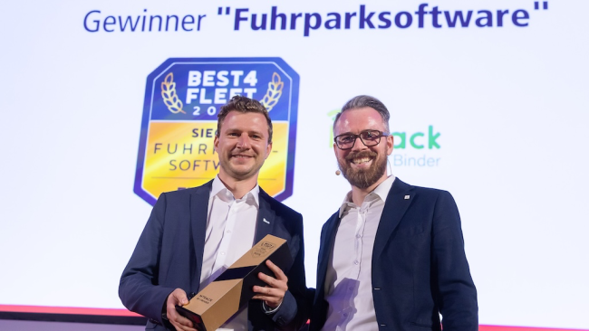   ITBinder gewinnt die Kategorie Fuhrparksoftware