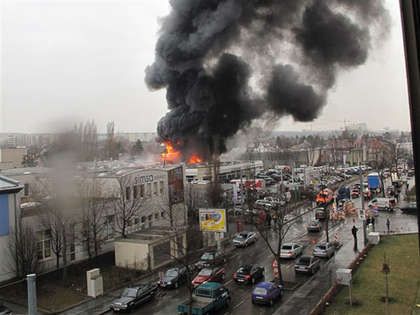  Brand bei Porsche Oberlaa