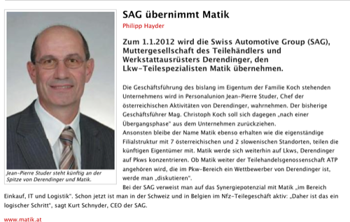 In eigener Sache