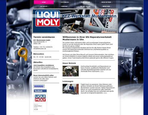 Liqui Moly: Werkstatt-Website zum Selbermachen