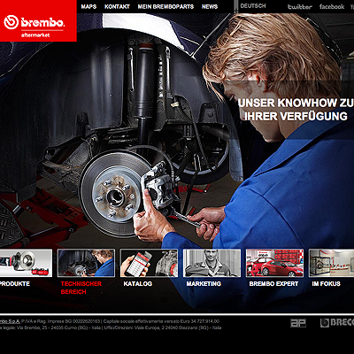  Website für den Aftermarket