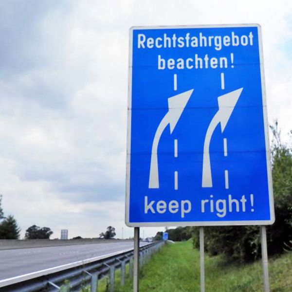  Rechts fahren, Stress sparen