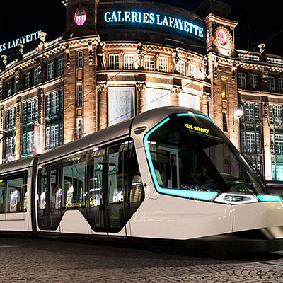  Der Löwe fährt auch mit der Tramway 