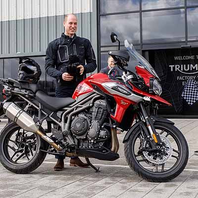  Biker-Prinz: William macht Probefahrt mit Tiger 