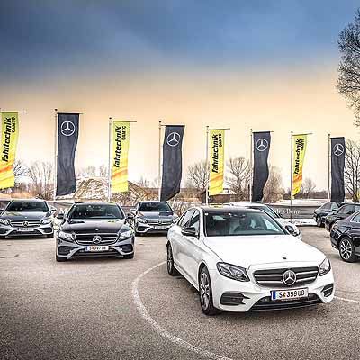  25 E-Klassen für ÖAMTC-Fahrtechnik