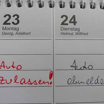  Tageszulassungen im Sinkflug
