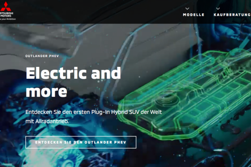  Mitsubishi: Neue Website