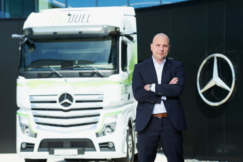  Truck-Verantwortlicher im Anflug
