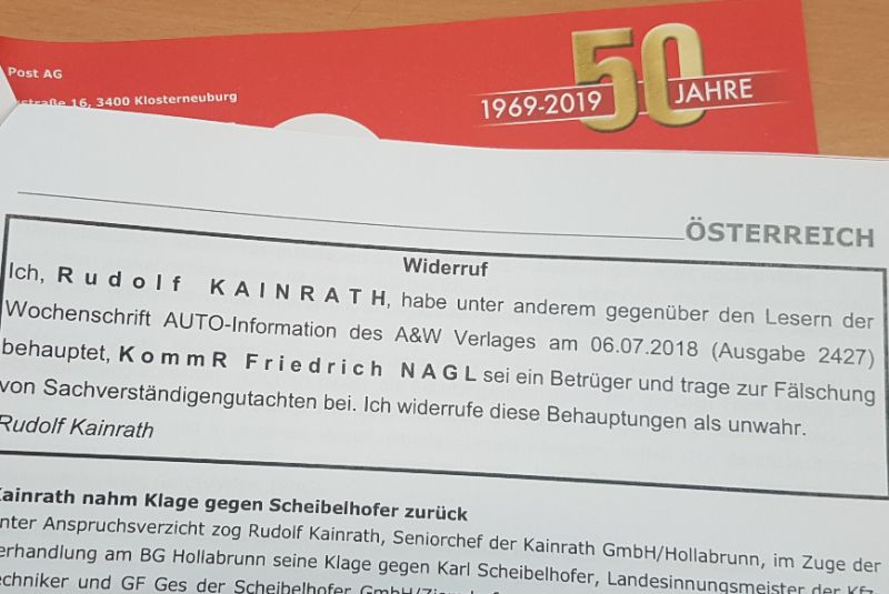  Rückschlag vor Gericht