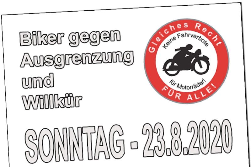  Biker rufen zur Demonstration auf