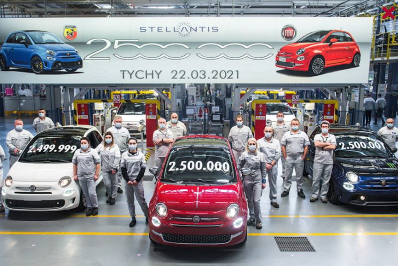  Fiat 500: 2,5 Millionen Einheiten aus Tychy