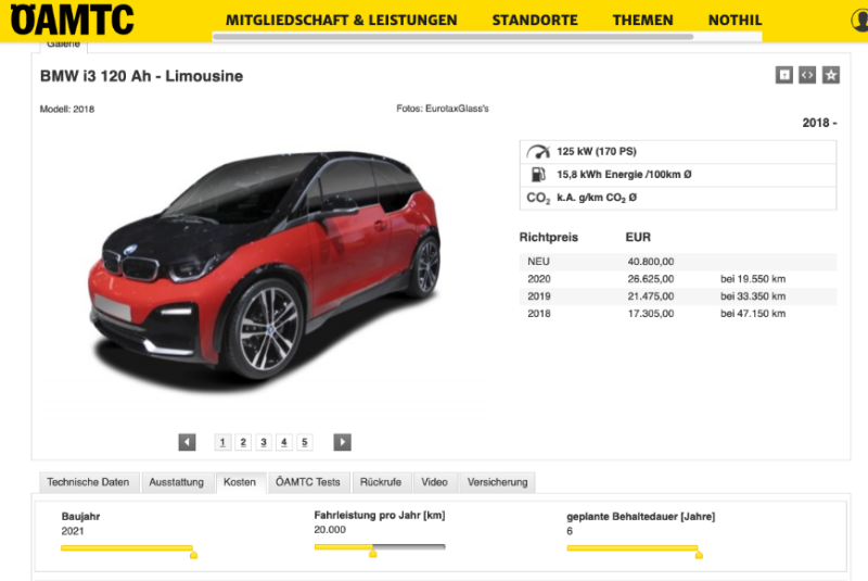  Gesamtkostenvergleich verschiedener Pkw