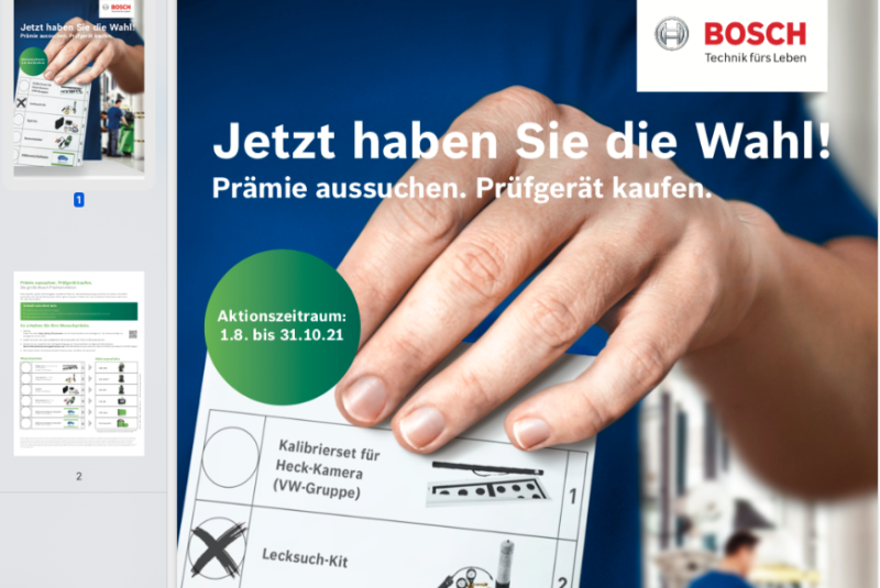  Bosch: Aktionen für Werkstätten