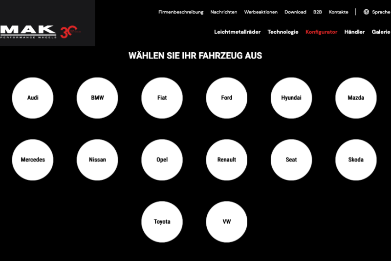  Mak Wheels: Neue Website