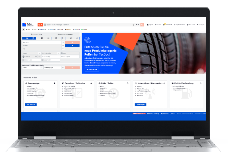  TecDoc jetzt auch mit Reifendaten