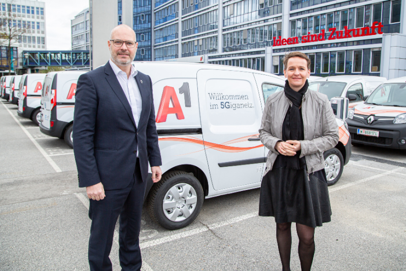  150 E-Fahrzeuge für A1-Kundendienst