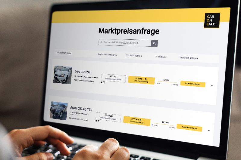  CarOnSale startet datengetriebene Marktpreisanfrage