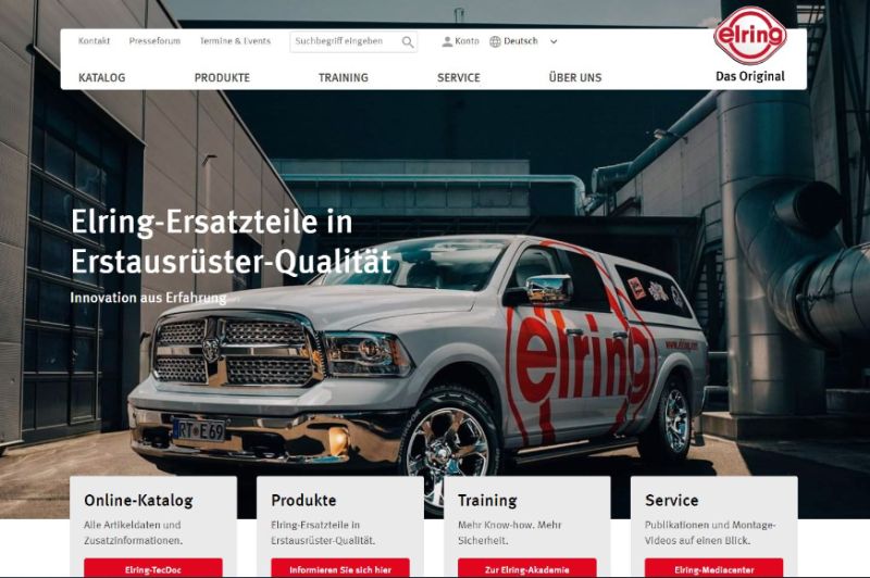  Neue Elring-Website gestartet