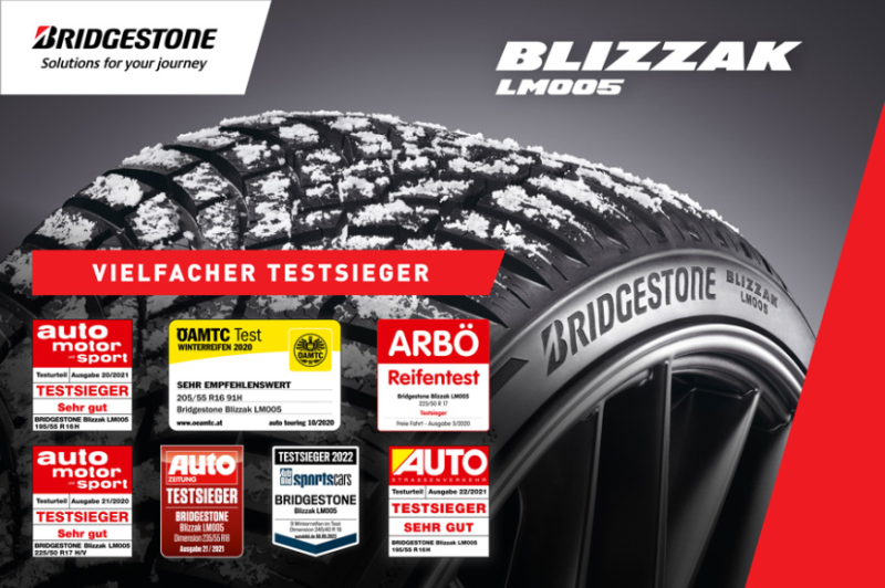  Mit Bridgestone Premium-Winterreifen sicherer ans Ziel