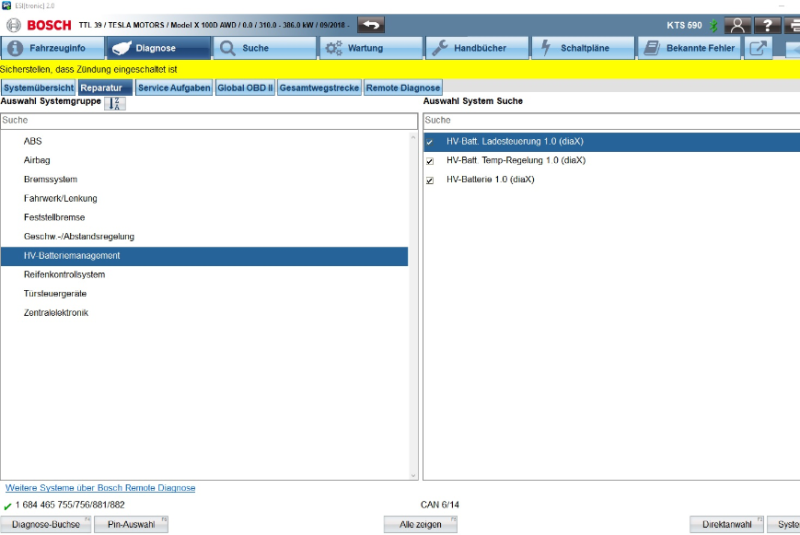  Bosch erweitert Diagnose-Software um Tesla-Modelle