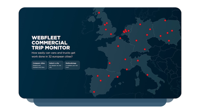 Webfleet präsentiert Commercial Trip Monitor