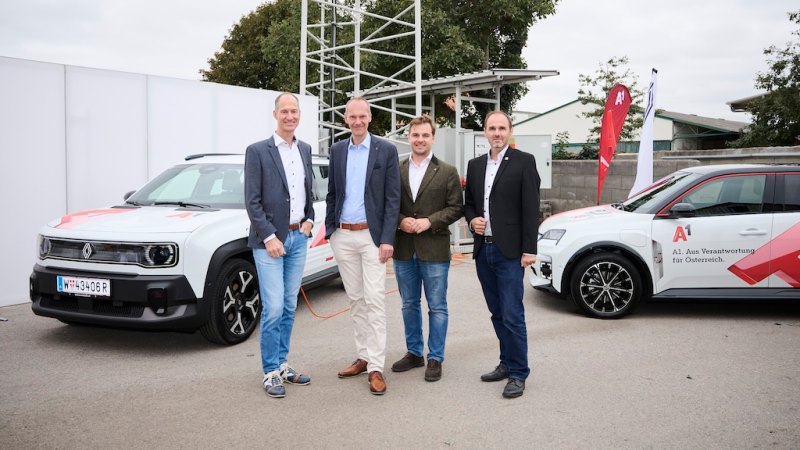 Renault und A1 starten Pilotprojekt für Notstromversorgung