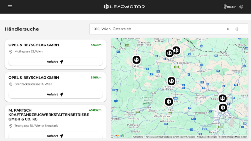 25 Händler führen schon Leapmotor in Österreich