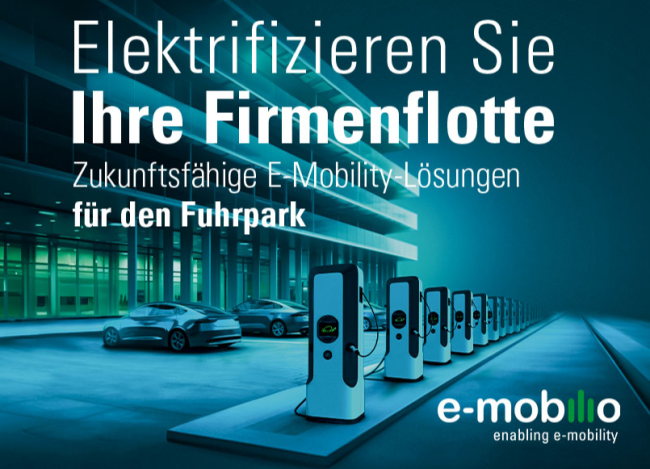  e-mobilio – Lösungen für Fuhrpark & Elektrifizierung 