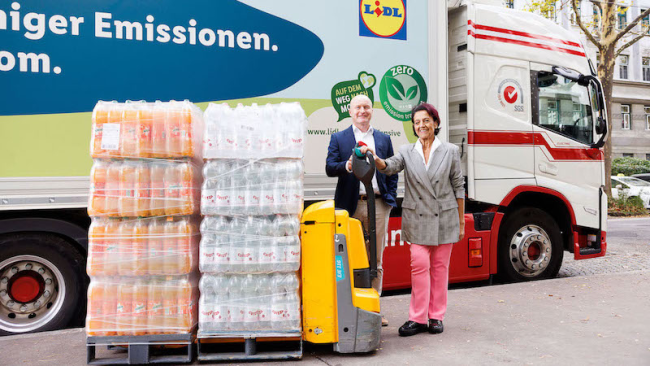 Lidl liefert mit dem Elektro-Lkw