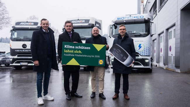  42 Mercedes-Benz eActros 600 für Lidl Österreich