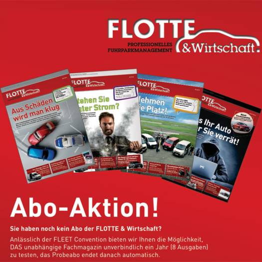  Abo-Aktion: Ein Jahr gratis FLOTTE & Wirtschaft lesen!